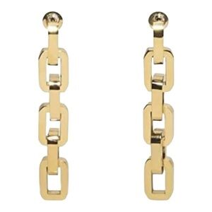 EDDIE BORGO supra link drop earrings | Gold